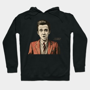 johnny cash funny illustration Hoodie